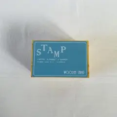 木箱入りスタンプセット WOODEN STAMP 大文字アルファベット　数字