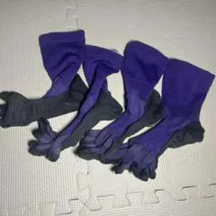 タビオ紫ソックス二足セットM