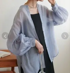 長袖シャツ ライトブルー