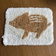 ウリ坊柄 玄関マット ラグ