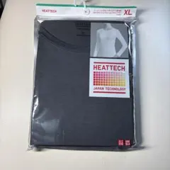 ユニクロ　HEATTECH クルーネック長袖Tシャツ XL ダークグレー【新品】
