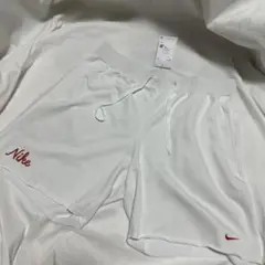 刺繍　ナイキ Dri-FIT メンズ スウェットショートパンツ 2XL 新品 白