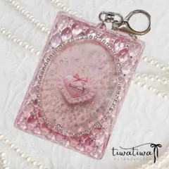 ♡トレカキーホルダー♡デコ♡ケース♡レジン♡色変更可♡C01-02