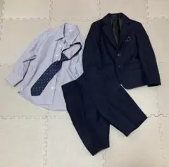 男の子スーツセット ネイビー 110 へリンボーン ORIVER HOUSE