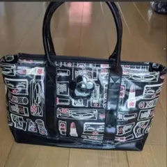 マリークワント　コスメ柄トートバッグ