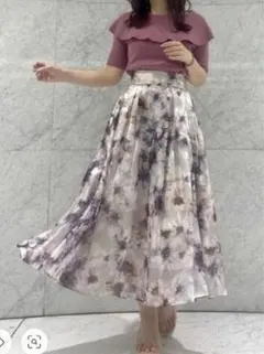 プロポーションボディドレッシング　シアータックフラワースカート