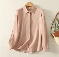 レディース オーバーサイズ シャツ ブラウスI 無地 カジュアル 通勤 シンプル