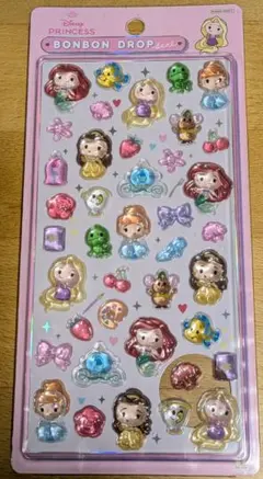 ボンボンドロップシール　プリンセス