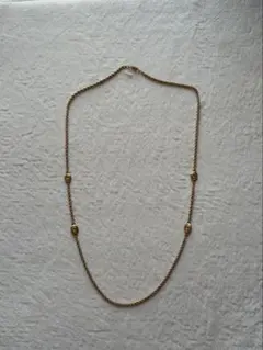 クリスチャンディオール】CDロゴ チェーンネックレス ロング ゴールドカラー