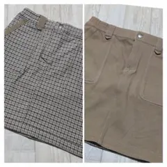 ROSASEN ロサーセン レディース ゴルフ スカート リバーシブル L