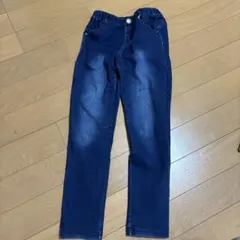 ダークブルーデニムパンツ ゴムウエスト