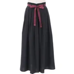 axes femme ハイウエスト プリーツ 袴パンツ 黒 ブラック