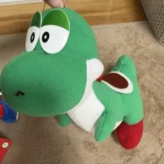 ヨッシー　マリオ　スーパーマリオワールド　ぬいぐるみ　当時物　レア