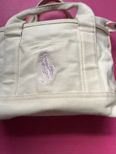 Polo Ralph Lauren キャンバストートバッグ アイボリーのサムネイル
