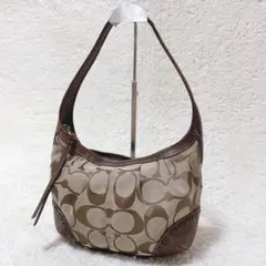 coach コーチ ワンショルダーバッグ ホーボー シグネチャー レザー y2k