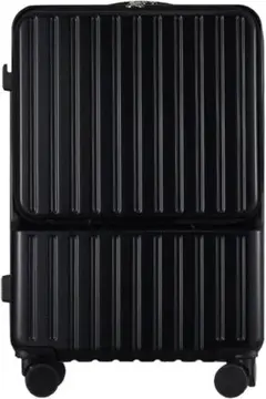 【新品】 機内持ち込み スーツケース USBポート フロントオープン 軽量 静音