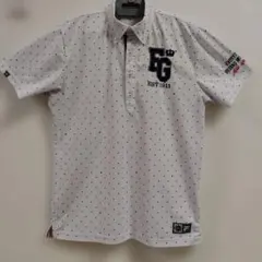FILA GOLF フィラゴルフ ポロシャツ☆ロゴ・水玉・ドット柄☆白/紺のサムネイル