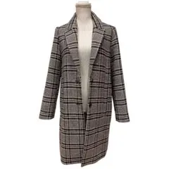 ZARA チェスターコート グレンチェック Mサイズ ロングコート TRF ザラ