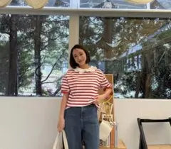 ロージーモンスター　cloud frill border tops／半袖トップスのサムネイル