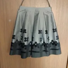 M'S GRACY エムズグレイシー グレー 花柄 スカート フレア 38 - メルカリ