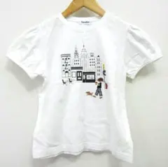 美品★ファミリア★人気完売　Ｔシャツ 女の子　ワッフル袖　150
