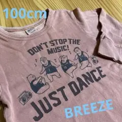 冬物値下❗️BREEZE 100cm トレーナー 薄手 レンガ色