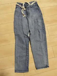 w closetハイウエストストレートデニム