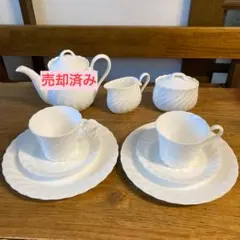 長期保管品 ヴィンテージ NIKKO ニッコー ホワイトエレガンス ティーセット