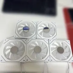 PC用ファン ARGB 5個セット ホワイト