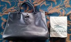 値下げ！LONGCHAMP　ロゾトートバッグ　バンブースクラプ ロゾ ロンシャン