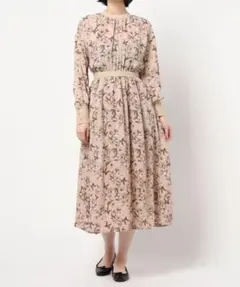 インタープラネット　花柄　ロングワンピースのサムネイル