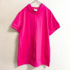 美品 s0624【ユニクロ】ドライストレッチフーデッドパーカー レディース 半袖