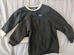 黒とネイビー長袖トレーナー２点セット