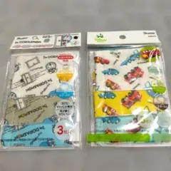 スケーター 洗える　布ガーゼマスク 2-4才 キッズ　ドラえもん カーズ
