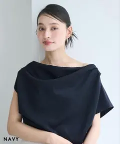 ベースメントオンライン　basement online ドレープポンチトップスのサムネイル