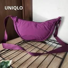 完売カラー ユニクロラウンドミニショルダーバッグ パープル P2