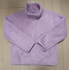 ユニクロ フリースジャケット 130 ラベンダー