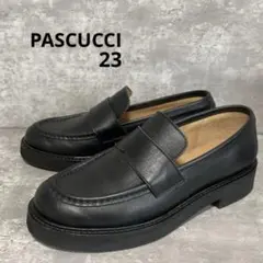 【未使用級】 PASCUCCI パスクッチ コインローファー ブラックのサムネイル