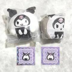 にっこりーノ　サンリオ　ぬいぐるみマスコット　スクエアポーチ　クロミ　2点
