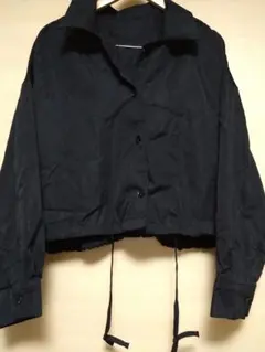 ショート丈 オーバーサイズ シャツ L