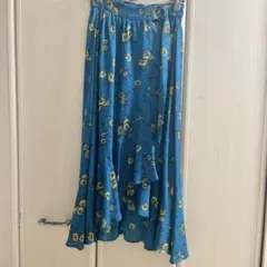 花柄ラップスカート AS KNOW AS pinky