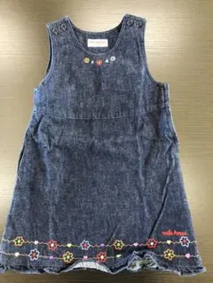 最終値下げ！☆ミキハウス  デニムジャンパースカート  110 ☆