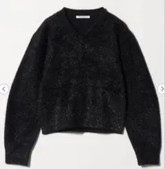 ラメニット　Vネック 　BEAUTY&YOUTH