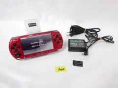 SONY PSP-3000 レッド・ブラック 本体 動作確認済み　R0017