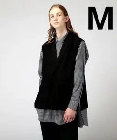 ティーケー タケオキクチ フォーマルベスト スリーブレスジャケット ブラック