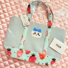 新品未使用】FEILER フェイラー ちいかわ ピーチ柄 刺繍トートバッグ