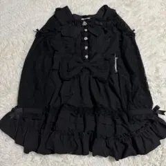 LizLiSA リズリサ　ティアラリボンティアードワンピース　ブラック