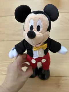 未使用　ミッキーマウス タキシードぬいぐるみ 約25cm