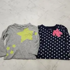 西松屋　長袖カットソー 2枚セット 100cm
