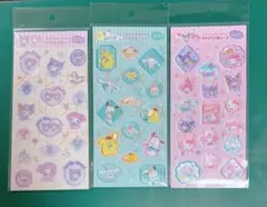 サンリオ すりガラス風シール 3種セット